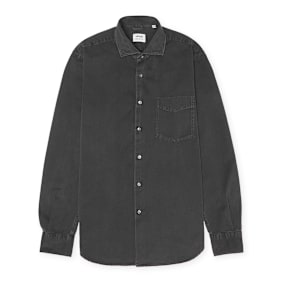 Aspesi Sem II Shirt Washed Denim schwarz