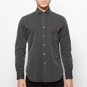 Aspesi Sem II Shirt Washed Denim black
