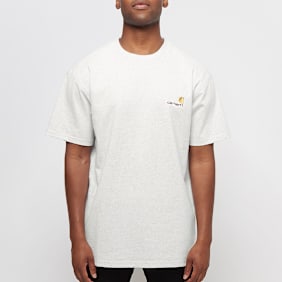 Carhartt WIP S/S American Script T-Shirt grau