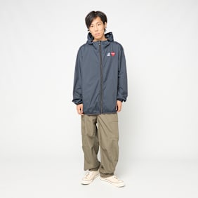 Comme des Garcons Play K-Way Jacket Full Zip Blau