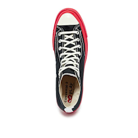 Comme des Garcons Play Red Sole Chuck Taylor 70 Hi Top schwarz