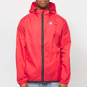 Comme des Garcons Play K-Way Full Zip Jacket red