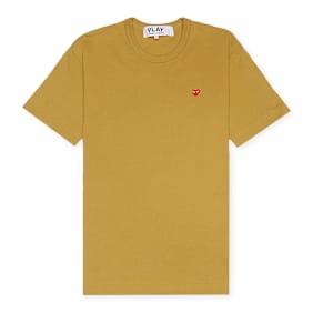 Comme des Garcons Play Red Heart T-Shirt geel