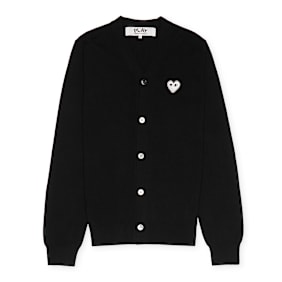Comme des Garcons Play Knit Cardigan schwarz
