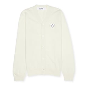 Comme des Garcons Play Knit Cardigan beige