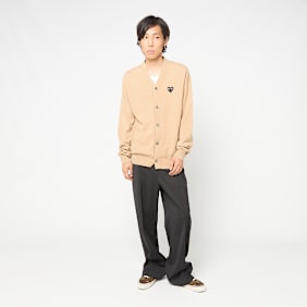 Comme des Garcons Play Play Cardigan Black Heart beige