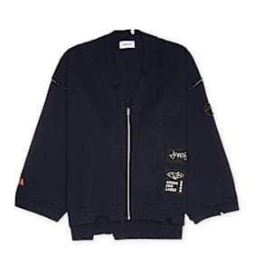 Ambush Felted Knit Zip Cardigan blau