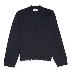 Ambush Felted Knit Regular Crew Neck blauw