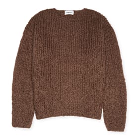 Ambush Mohair Oversize Crewneck bruin