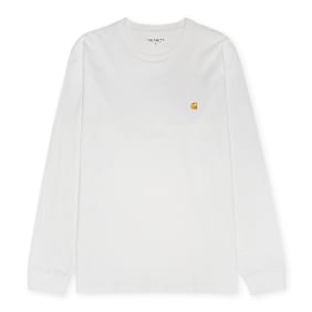 Carhartt WIP Longsleeve Chase T-Shirt white