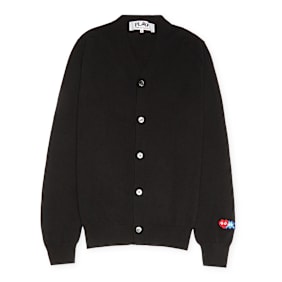 Comme des Garcons Play Knit Cardigan zwart