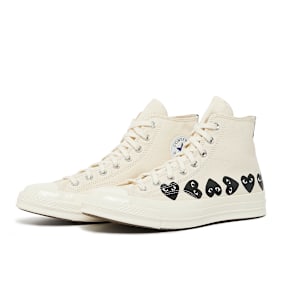 Comme des Garcons Play Multi Heart Chuck Taylor All Star '70 High beige