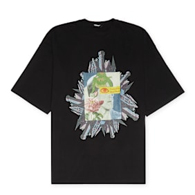 UNDERCOVER Tee Castle Collage schwarz