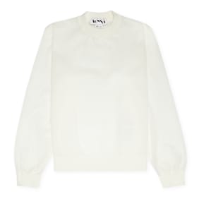 Sunnei Fine Japnese Rib Knit Longsleeve wit