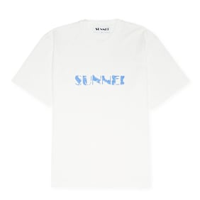 Sunnei Light Jersey Classic T-Shirt weiß