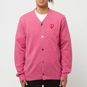 Comme des Garcons Play Knit Cardigan rosa