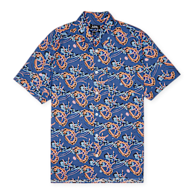 A.P.C. Ross Short Sleeve Shirt blau