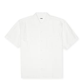 YMC Wray Short Sleeve Shirt (Linen) white