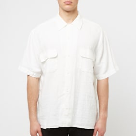 YMC Wray Short Sleeve Shirt (Linen) white