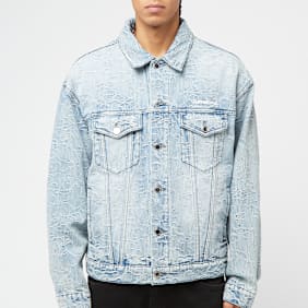 A Bathing Ape Line Camo Jacquard 13Oz Denim Jacket blue