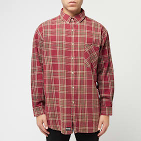 ERL Unisex Plaid Ls Shirt Woven red