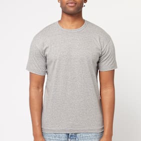 Comme des Garcons Play Small Red Heart Neck T-Shirt Grey grau