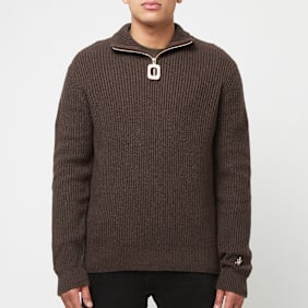 J. W. Anderson Puller Half Zip Jumber brown