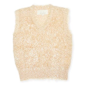 ERL Psyche Sleeveless Sweater Vest Knit beige