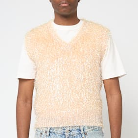 ERL Psyche Sleeveless Sweater Vest Knit beige