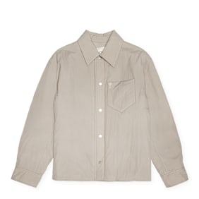 AMI PARIS Padded Ami De Coeur Overshirt grau