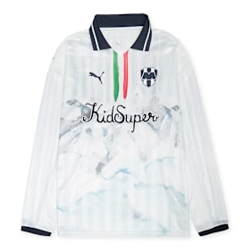 PUMA x KidSuper CF Monterrey Longsleeve Retro Shirt blau