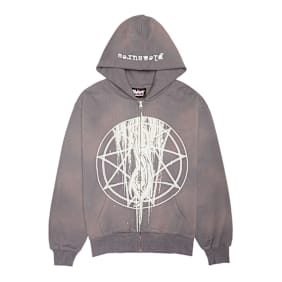 Pleasures x Slipknot Nonagram Zip Hoodie grau