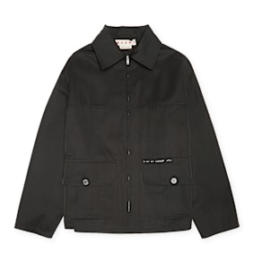 Marni PU Jacket burgundy zwart