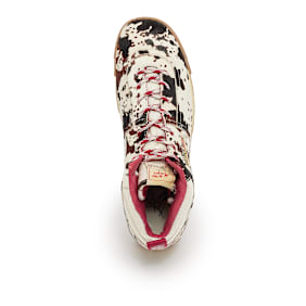 Autry Malga Mid Leather Cow Print beige