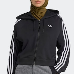 adidas Originals 3S Zip-Hoodie zwart