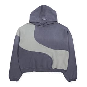 ERL Unisex Wave Hoodie Knit blau