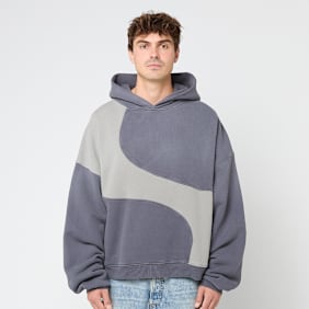 ERL Unisex Wave Hoodie Knit blau