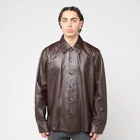 Our Legacy Welding Shirt Fluid Calfskin bruin