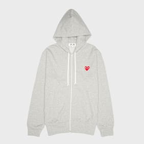 Comme des Garcons Play Play Big Heart Sweatshirt grey
