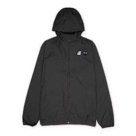 Comme des Garcons Play K-Way Full Zip Jacket Black Emblem zwart