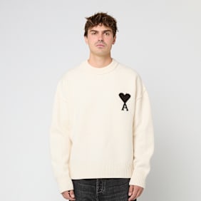 AMI PARIS Felted Crew ADC beige