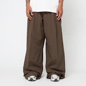 ERL Unisex Nylon Pleated Suit Trousers Woven brown