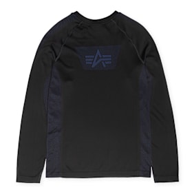 Alpha Industries Seamless Longsleeve Shirt zwart