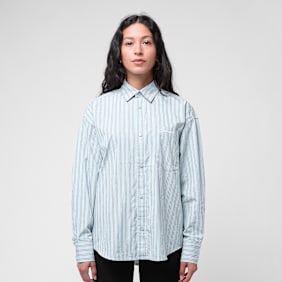 Carhartt WIP Wmns L/S Grimsby Shirt blau