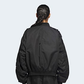 adidas Originals x Willy Chavarria Satin Bomber Jacket zwart