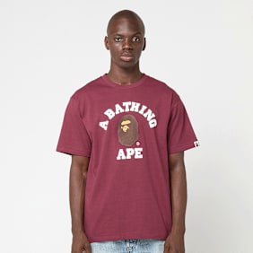 A Bathing Ape College Tee red