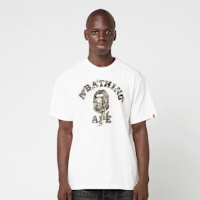 A Bathing Ape Tree Edge Camo College Tee weiß