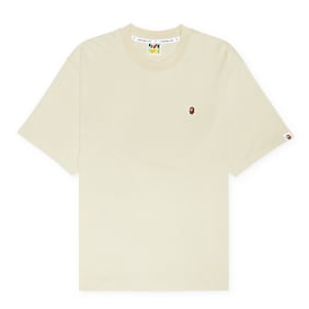 A Bathing Ape One Point Relaxed Fit Tee beige
