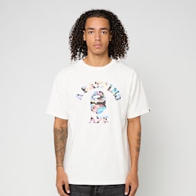 A Bathing Ape Art Camo College Tee M weiß