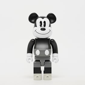 Medicom Bearbrick Mickey Mouse B&W Ver (Mickey Mouse & Friends) 400% zwart